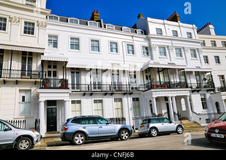 Lewes Crescent, Kemp Town, Brighton East Sussex, Regno Unito Foto Stock