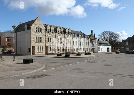 La piazza dornoch scozia marzo 2012 Foto Stock