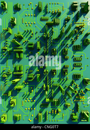 Circuito Cittadino computer artwork Foto Stock