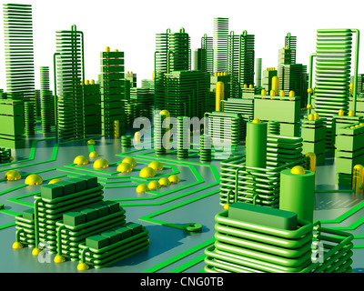 Circuito Cittadino computer artwork Foto Stock