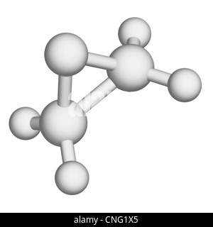 Ossido di etilene molecola antimicrobica Foto Stock