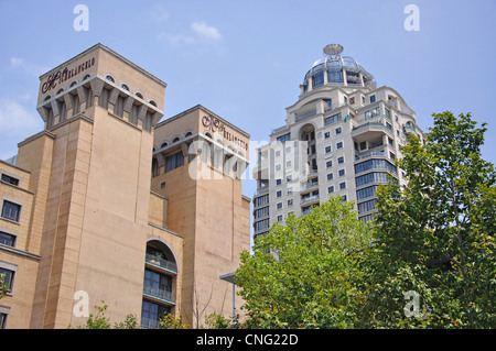 L'Hotel Michelangelo e torri, CBD, Sandton Johannesburg, provincia di Gauteng, Repubblica del Sud Africa Foto Stock