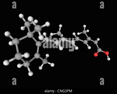 Isotretinoin molecola di farmaco Foto Stock