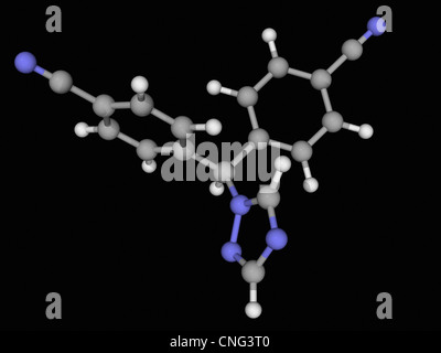 Letrozole molecola di farmaco Foto Stock