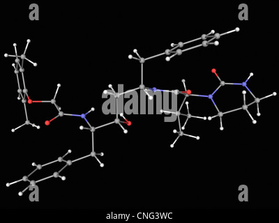 Lopinavir molecola di farmaco Foto Stock