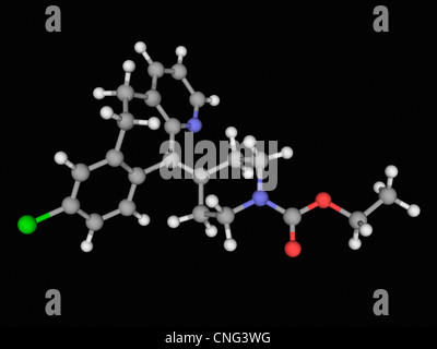 La loratadina molecola di farmaco Foto Stock