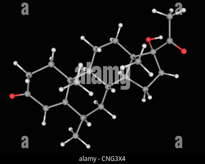 Medroxyprogesterone molecola di farmaco Foto Stock