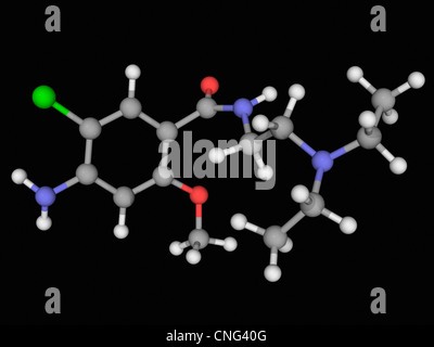 Metoclopramide molecola di farmaco Foto Stock