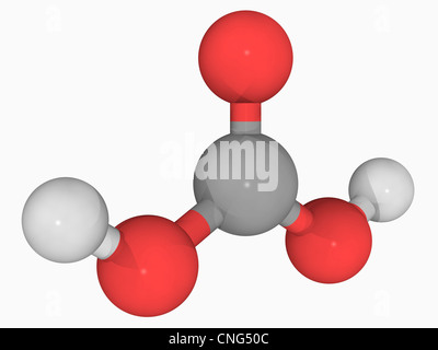 Acido carbonico molecola Foto Stock