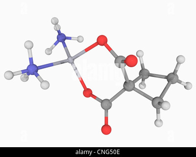 Carboplatino molecola di farmaco Foto Stock