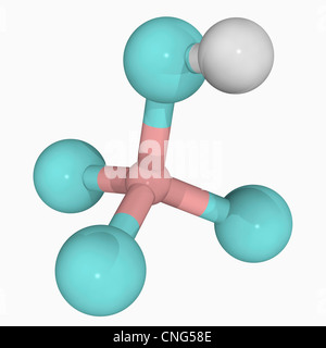 Acido fluoroborico molecola Foto Stock