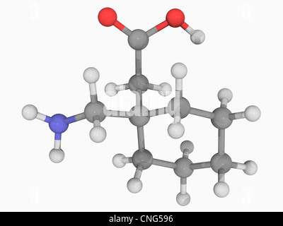 Il gabapentin molecola di farmaco Foto Stock