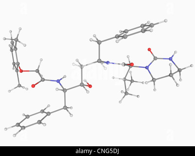Lopinavir molecola di farmaco Foto Stock