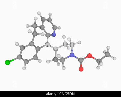 La loratadina molecola di farmaco Foto Stock