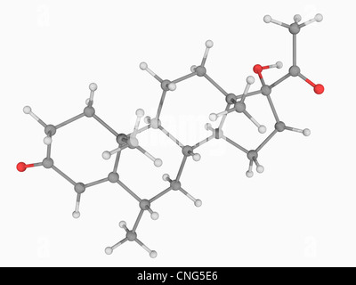 Medroxyprogesterone molecola di farmaco Foto Stock