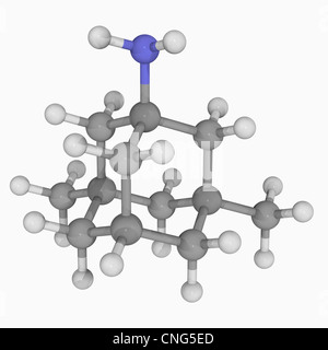 La memantina molecola di farmaco Foto Stock