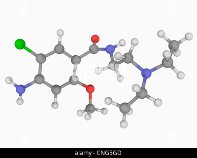 Metoclopramide molecola di farmaco Foto Stock