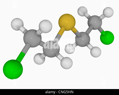 La senape molecola di gas Foto Stock