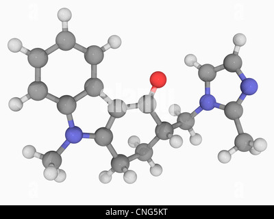 Ondansetron molecola di farmaco Foto Stock