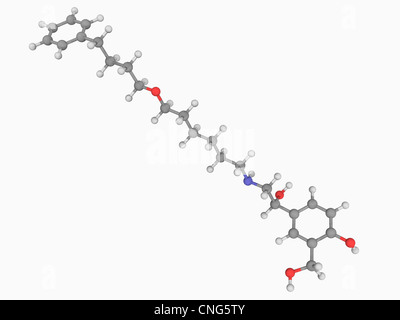 Salmeterolo molecola di farmaco Foto Stock