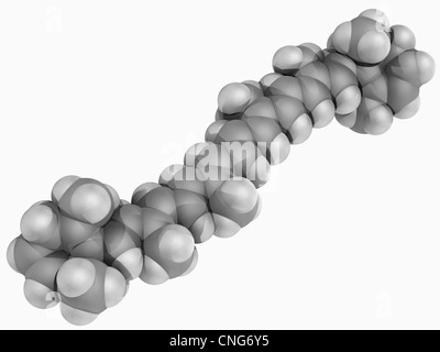 Molecola Beta-Carotene Foto Stock