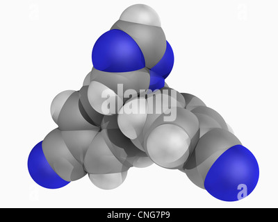 Letrozole molecola di farmaco Foto Stock