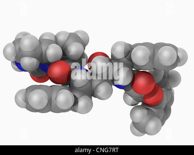 Lopinavir molecola di farmaco Foto Stock