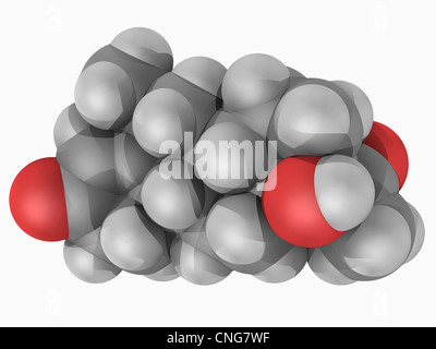 Medroxyprogesterone molecola di farmaco Foto Stock