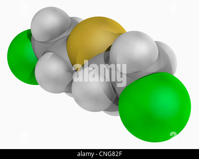 La senape molecola di gas Foto Stock