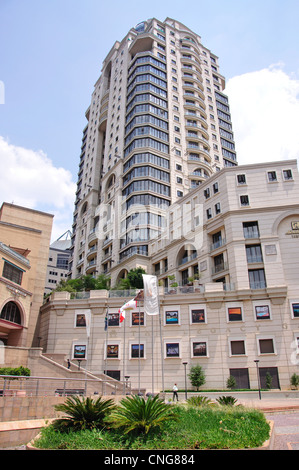 Michelangelo Towers, CBD, Sandton Johannesburg, provincia di Gauteng, Repubblica del Sud Africa Foto Stock