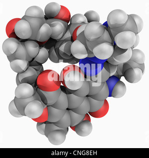 Rifampicina La molecola di farmaco Foto Stock