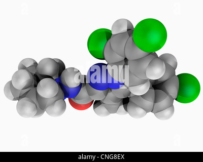 Rimonabant molecola di farmaco Foto Stock