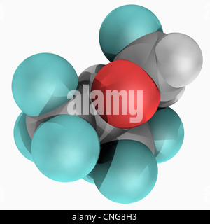 Sevofluorano di molecola di farmaco Foto Stock