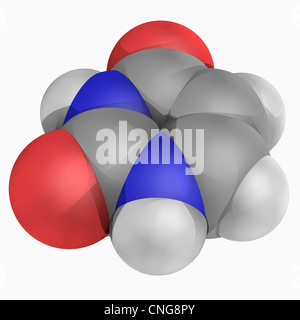 Molecola di uracile Foto Stock