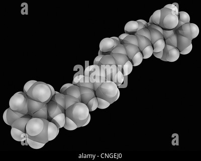 Molecola Beta-Carotene Foto Stock