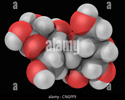 Molecola di lattosio Foto Stock