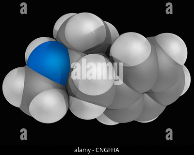 Metanfetamine molecola di farmaco Foto Stock