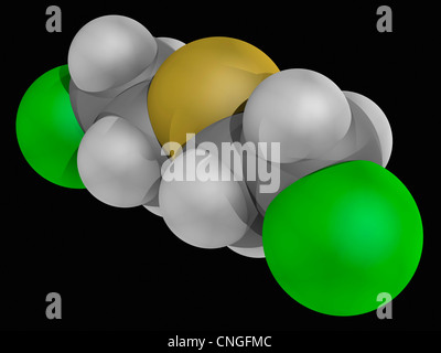 La senape molecola di gas Foto Stock