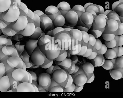 Molecola di polietilene Foto Stock