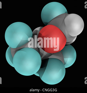 Sevofluorano di molecola di farmaco Foto Stock