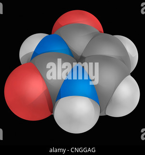 Molecola di uracile Foto Stock