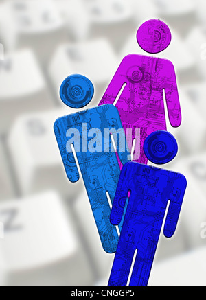 Il furto di identità illustrazione concettuale Foto Stock