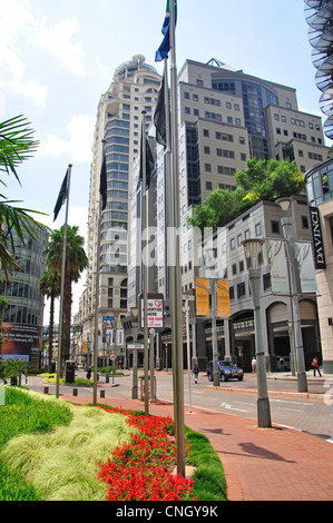 Quartiere degli affari, Maude Street, CBD, Sandton Johannesburg, provincia di Gauteng, Repubblica del Sud Africa Foto Stock