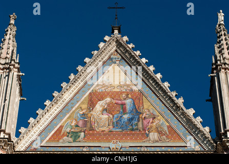 Cattedrale di Orvieto. Dettaglio della facciata. Orvieto. Provincia di Terni. Umbria. Italia Foto Stock