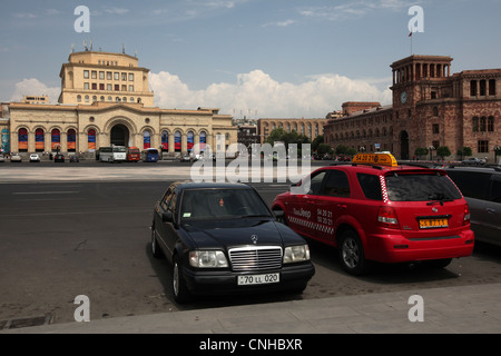 Piazza della Repubblica a Yerevan, Armenia. Foto Stock