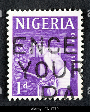 Nigerian francobollo Foto Stock