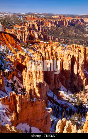 Le formazioni rocciose a punto Ponderosa, Bryce Canyon National Park nello Utah Stati Uniti d'America Foto Stock