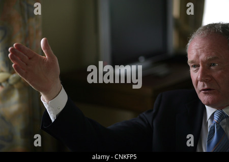 Sinn Fein è Martin McGuinness Foto Stock