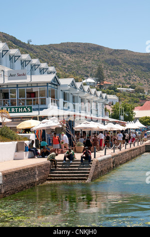 Bertha's restaurant & hotel sul lungomare nella Città di Simon Western Cape Sud Africa Foto Stock