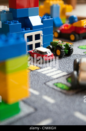 Toyland Auto e case Foto Stock